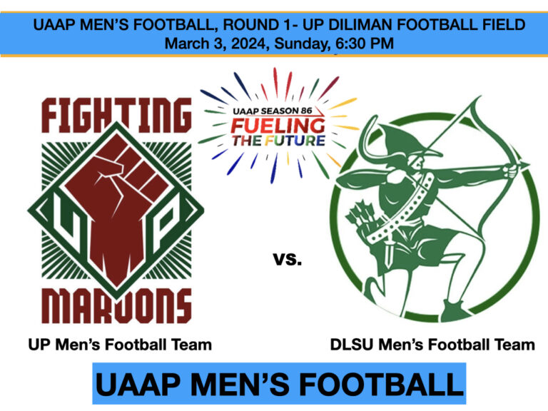 UAAP Season 86: Men’s Football Round 1: UP Fighting Maroons vs. DLSU Green Archers , March 3, 2024 Full Game